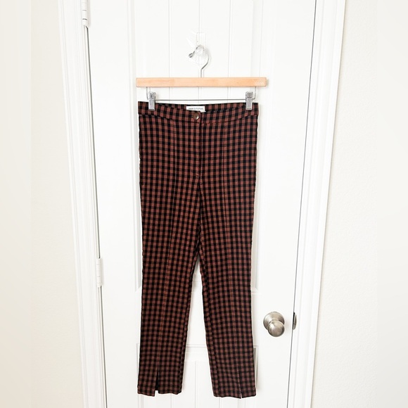 Urban Outfitters Fitted Checkered Pants Size 2 - Picture 1 of 2